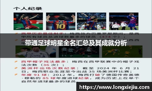 带通足球明星全名汇总及其成就分析