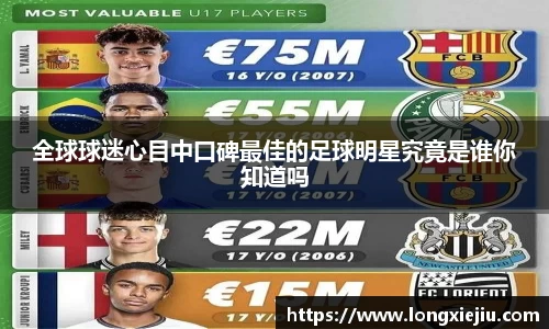 全球球迷心目中口碑最佳的足球明星究竟是谁你知道吗